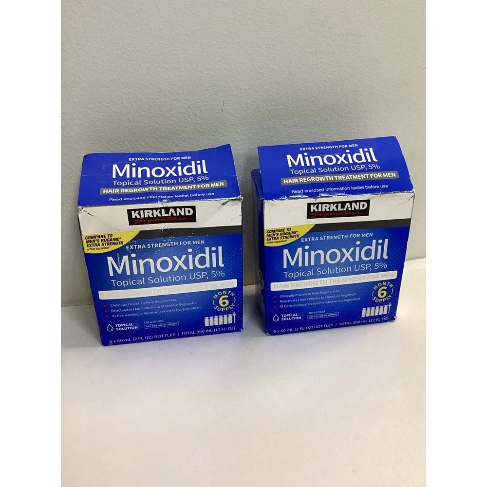 2 PackTropical Solution Hair Minoxidil 5% Kirkland - 12 Month Supply Exp 05/27
